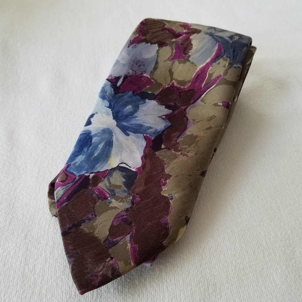 Ketch VINTAGE MENS FLORAL TIE
